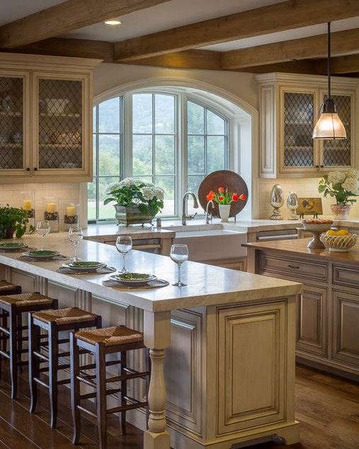 French Style Kitchen   French Country Custom Home Traditional Kids San Francisco
