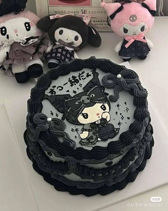 Kuromi Cake   Black Kuromi Cake