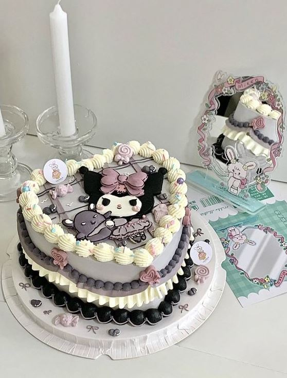 Kuromi Cake   Cake Pastel Kuromi