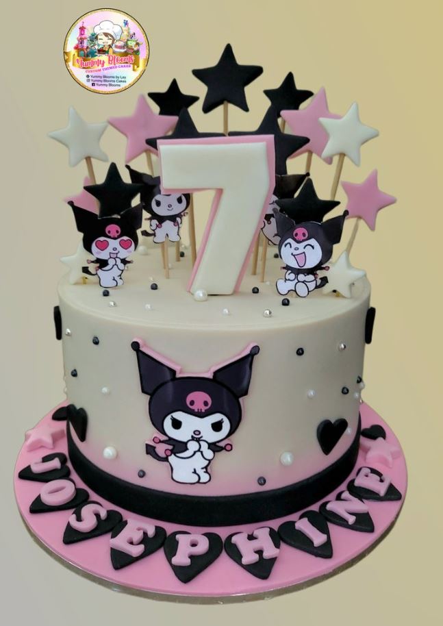 Kuromi Cake   Kuromi Birthday Cake For Girls Kuromi Birthday Fondant Cake