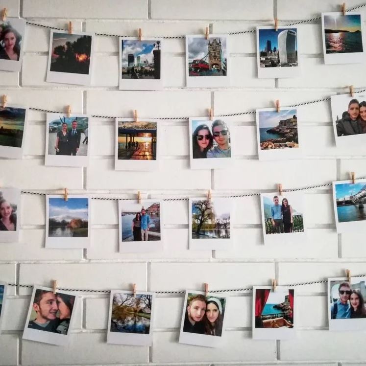 Poloroid Pictures Ideas With Clothesline Style