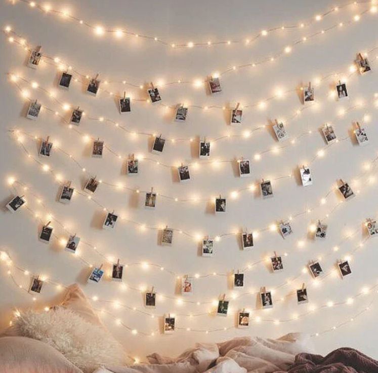 Poloroid Pictures Ideas With Twinkle Lights