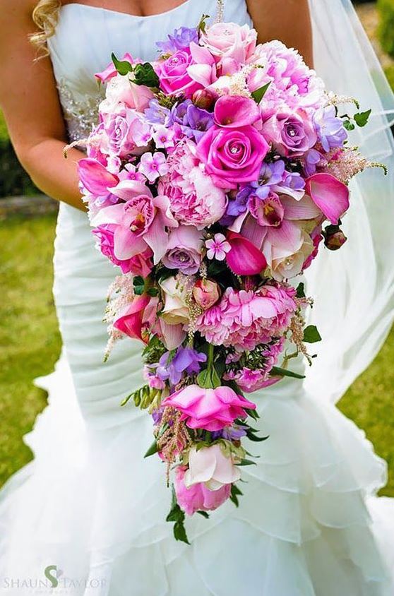 Wedding Flowers Bouquet   Stunning Cascading Wedding Bouquets Ideas