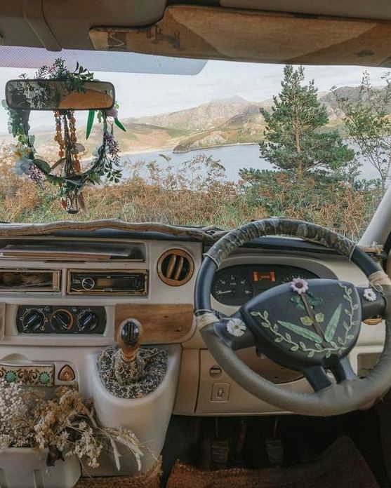 Aesthetic Car Inside   Hippie Car Car Interior Diy Car Interior Decor Van Van Home Van Living