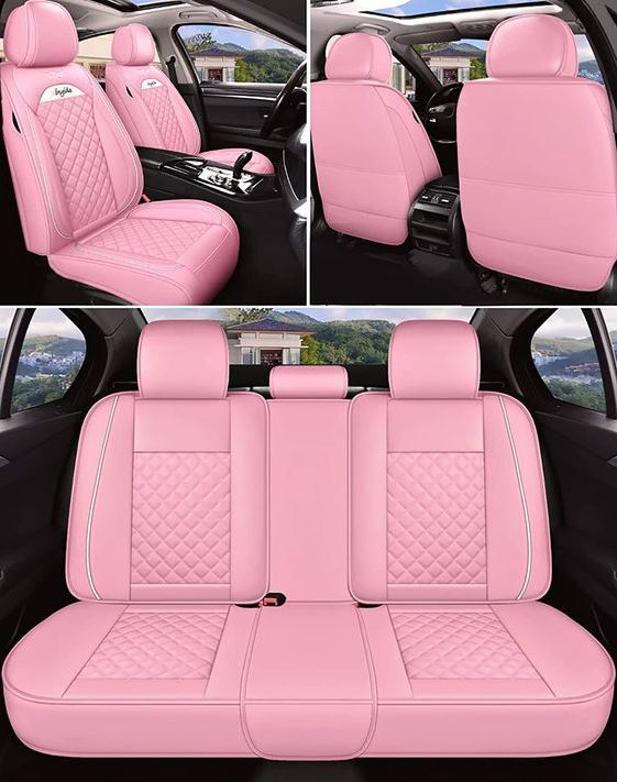 Aesthetic Car Inside   Pink Car Accessories Pink Car Seat Covers Pink Car Seat Girly Car Sear Covers Pink Truck Hot Pink Cars