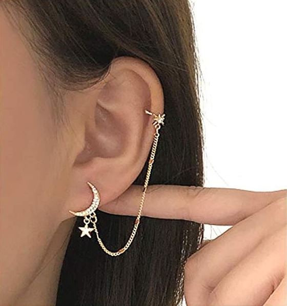 Cartilage Earring   Cuff Earrings Ear Jewelry Women's Earrings Earings Piercings Ear Piercings Ear Wrap Cuff