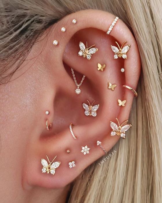 Cartilage Earring   Ear Jewelry Earings Piercings Cool Ear Piercings Ear Piercings Pretty Ear Piercings Unique Ear Piercings