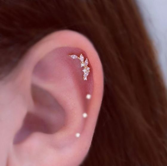Cartilage Earring   Helix Earrings Earings Piercings Helix Jewelry Body Jewelry Design Helix Piercing Jewelry Piercing Jewelry