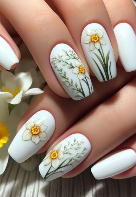 Floral Nail Designs For Easter Ideas