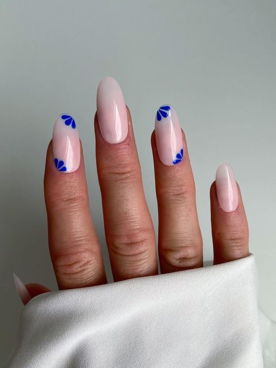 Greek Goddess Nails   Press On Nails Blue And White Nails Stick On Nails Glue On Nails Pretty Nails How To Do Nails