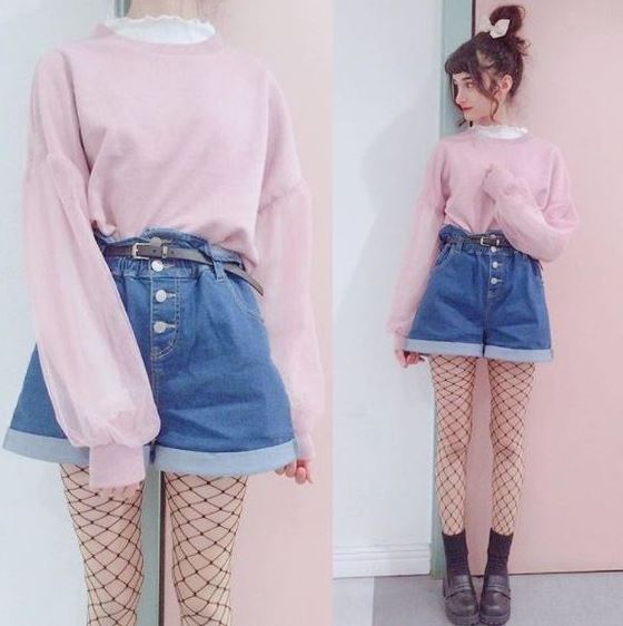 Outfit Ideas Spring   Kawaii Fashion Outfits Kawaii Outfits Cute Outfits Fishnet Outfits Fashion Outfits Casual Outfits