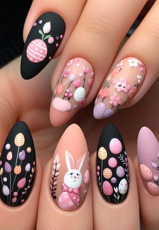 Spring Almond Nails Designs   Easter Nails Easter Nail Designs Easter Nail Art Designs Nail Art Nail Designs Easter Nail Art