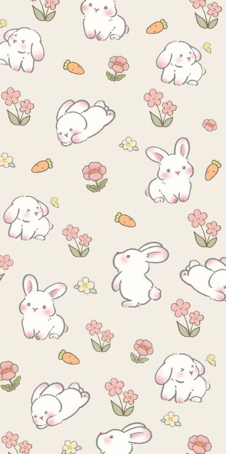 Spring Wallpaper   Bunny Wallpaper Wallpaper Iphone Cute Cute Cartoon Wallpapers Rabbit Wallpaper Easter Wallpaper Iphone Wallpaper Kawaii