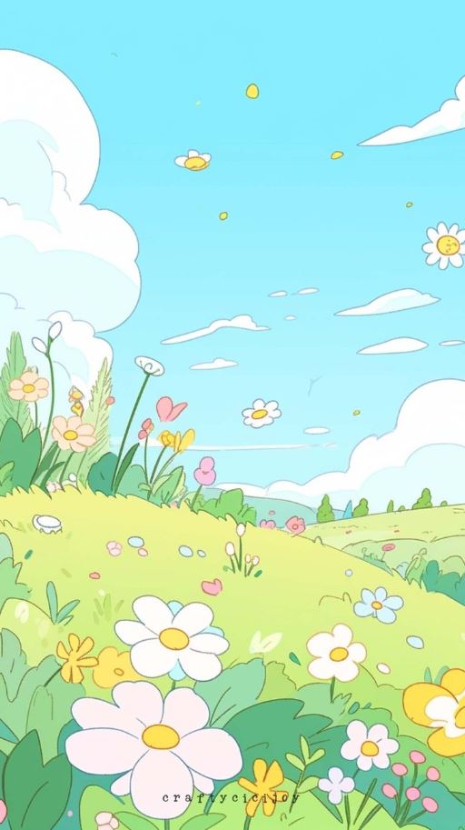 Spring Wallpaper   Spring  Spring Illustration Phone  Cute Spring Concept Art Characters Mood