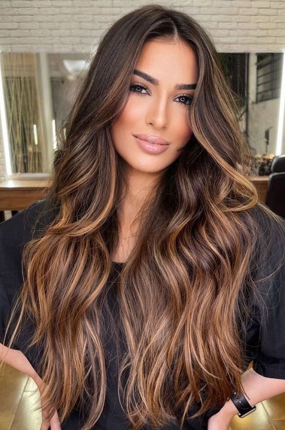 Sunkissed Hair Brunette   Balayage Long Hair Long Hair Styles Balayage Hair Dark Hair Brunette Hair Color Brown Hair Colors