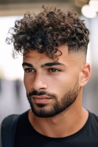 Curly Hair Cut   Best Trending Hairstyles For Men Men Haircut Curly Hair Trending Hairstyles For Men Haircuts For Men Men's Curly Hairstyles Curly Hair Men Taper Fade Curly Hair