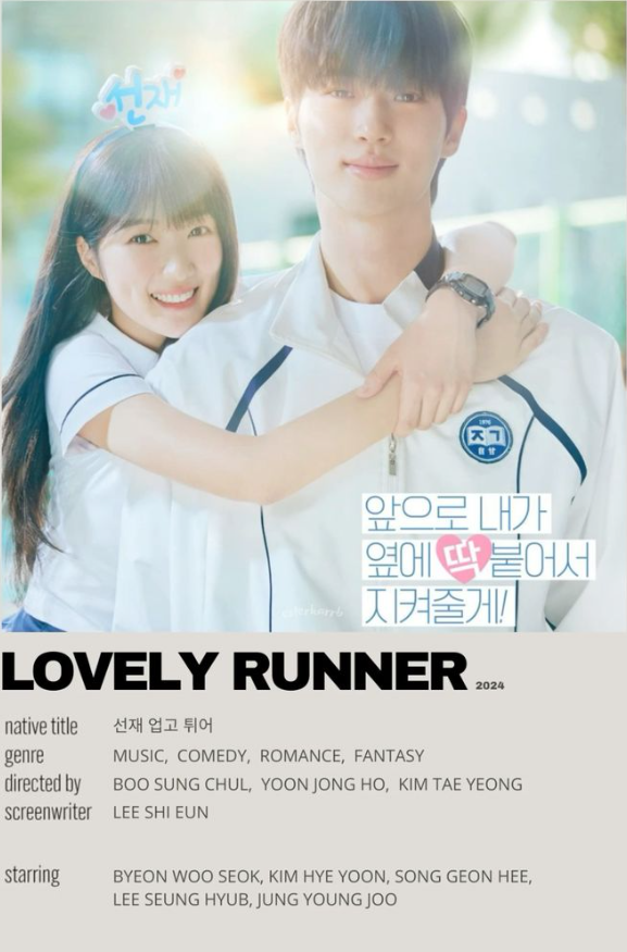 Lovely Runner   Lovely Runner 2024 Minimalist Poster Kdrama Korean Drama Romance Drama Ideas New Korean Drama Drama Tv Shows Korean Drama Series Korean Drama Movies