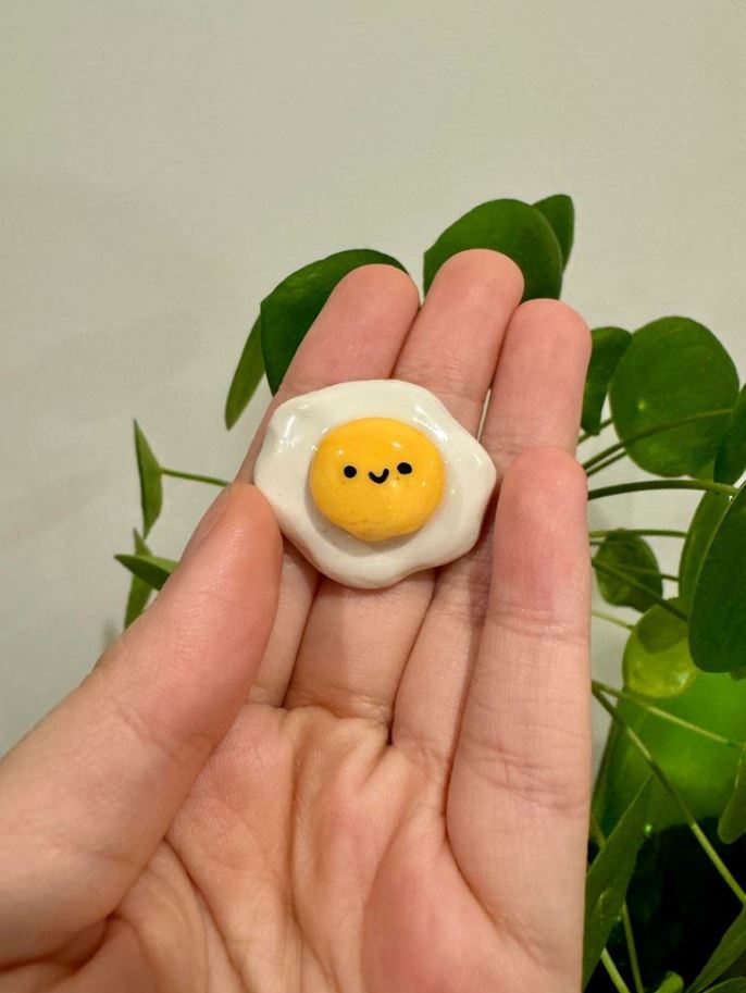 Small Clay Projects   Mini Kawaii Egg Polymer Clay Sculptures Polymer Clay Figures Clay Art  Cute Polymer Clay Easy Clay Sculptures Polymer Clay