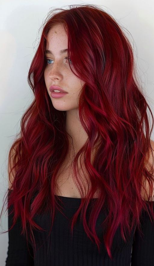 Spring Red Hair Color   Red Hair Color Ideas Red Hair Color Red Orange Hair Raspberry Hair Color Red Hair Inspo Strawberry Red Hair Dyed Red Hair
