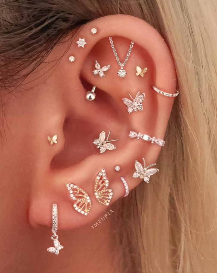 Rook Piercing Jewelry   Ear Jewelry Cool Ear Piercings Ear Piercings Body Jewelry Pretty Ear Piercings Earings Piercings