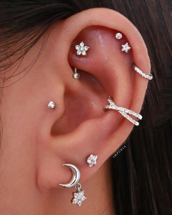 Rook Piercing Jewelry   Ear Jewelry Earings Piercings Ear Piercings Body Jewelry Pretty Ear Piercings Cool Ear Piercings