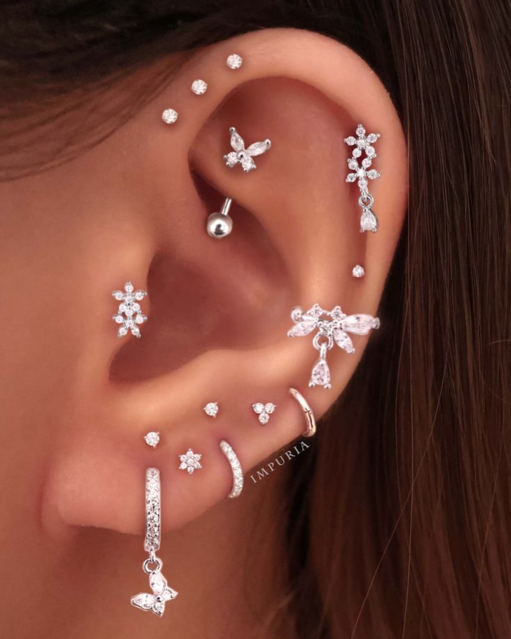 Rook Piercing Jewelry   Earings Piercings Ear Jewelry Cool Ear Piercings Ear Piercings Body Jewelry Pretty Ear Piercings