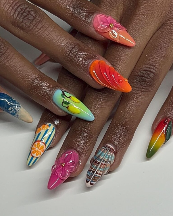 Cute Hot Nail Art Designs Ideas