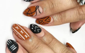 Fall Themed Nails   Tribal Autumn Patterns