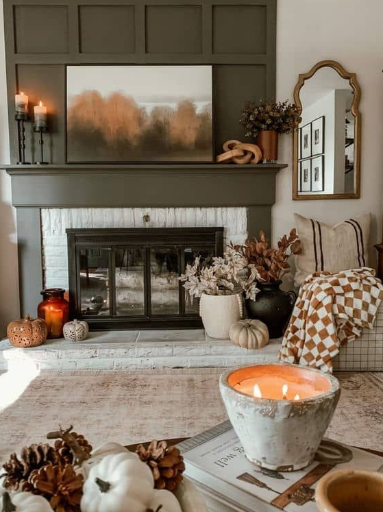 Aesthetic Fall Decor Ideas For The Home   Checkered Throw