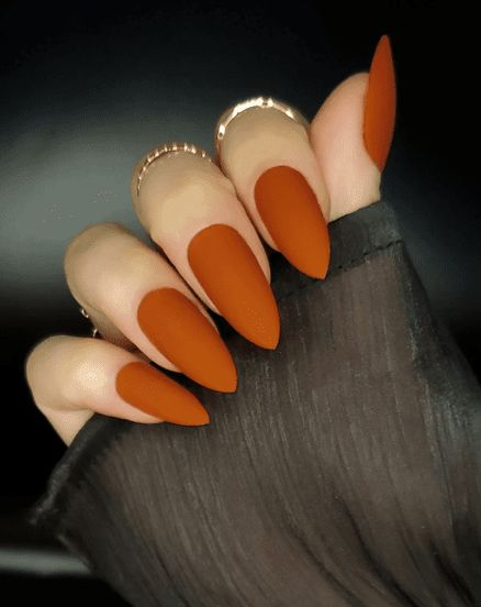 Almond Ombre And Classy Coffin Fall Wedding Nails 2024 Orange Acrylic Nails Fall Wedding Nails Pumpkin Spice Nails Peach Nails Dipped Nails Coffin Shape Nails