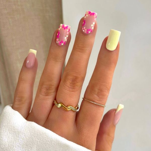 Awesome Best Square Nail Art Picture