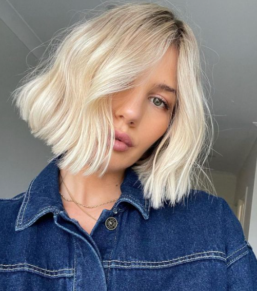 Classic Blonde Bob With Waves