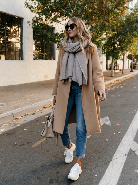 Cozy Camel And Casual Denim