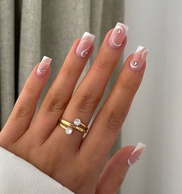 Cute Best Square Nail Art Photo