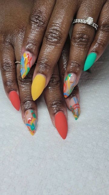 Cute Coloring Book Nails Picture