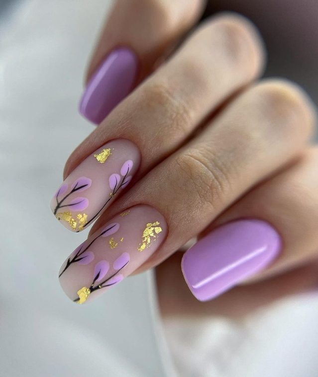 Elegant Purple Florals