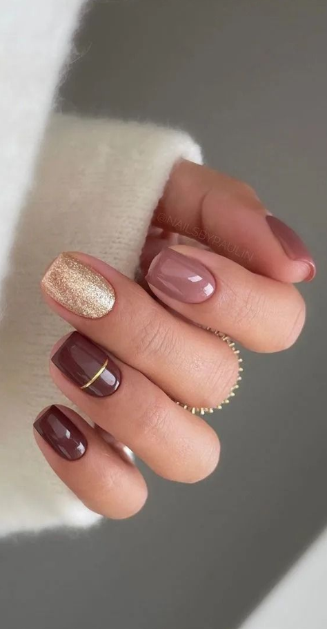 Fall Nail Art Ideas And Smokin Autumn Colors 2024 Nail Colors Stylish Nails Nail Design Simple Fall Nails Fall Nail Art Designs Gel Nails