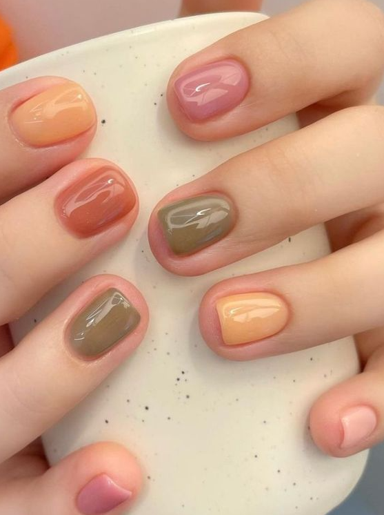 Fall Nail Designs & Ideas Cutest Looks You’ll Want To Try Gel Nails Simple Nails Stylish Nails Nail Colors Swag Nails Short Nails