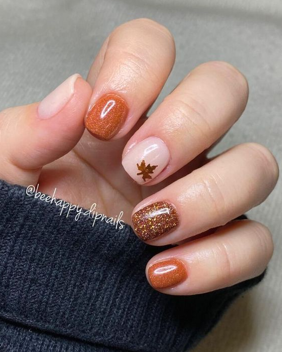 Festive Thanksgiving Nail Designs To Feast Your Eyes On Fall Gel Nails Cute Nails For Fall Thankgiving Nails Fall Acrylic Nails Nail Designs Powder Nails