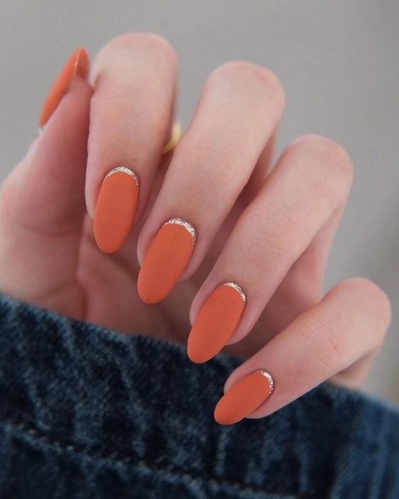 Festive Thanksgiving Nail Designs To Feast Your Eyes On Thansgiving Nail Designs Orange Nail Designs Fall Nail Designs Thanksgiving Nails Orange Nails Cute Nails For Fall