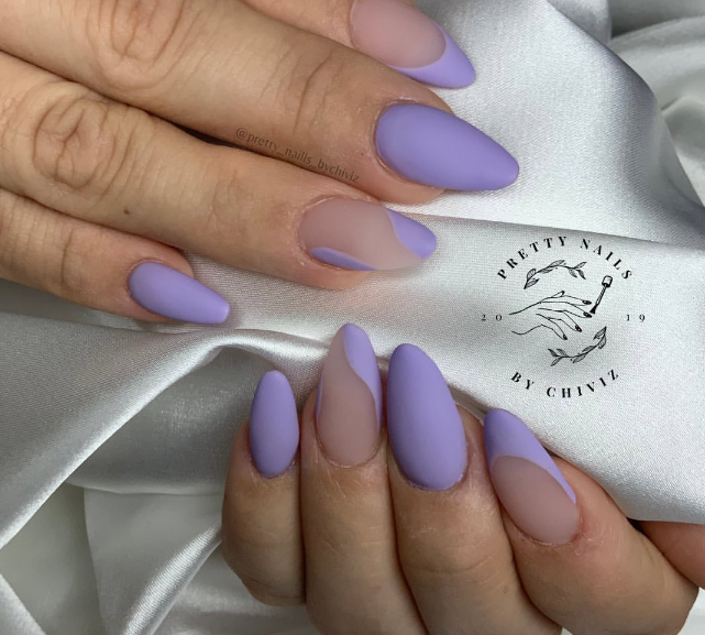 Lavender Matte And Glossy Contrast