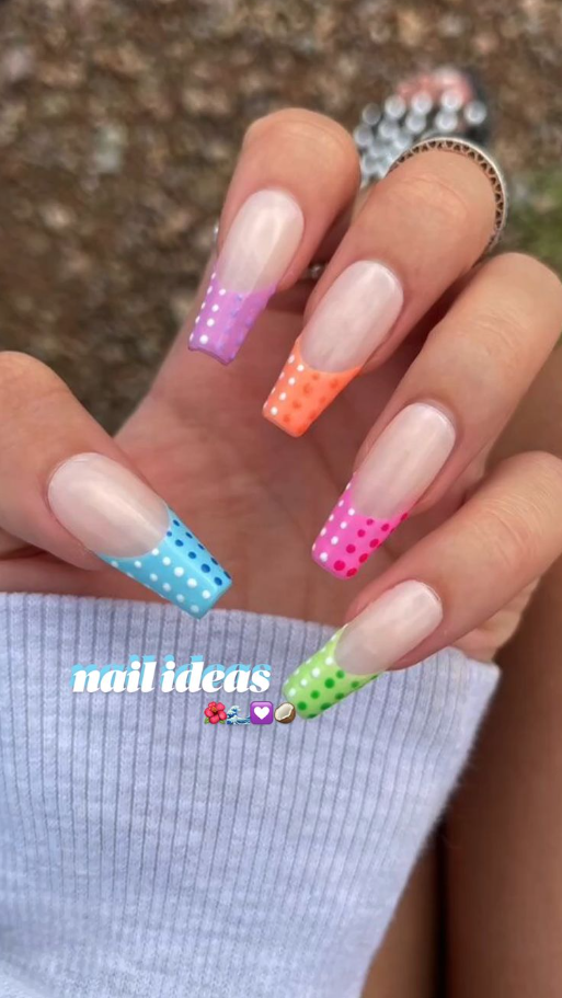 Nail Ideas Kylie Nails Dots Nails Polka Dot Nails Kylie Jenner Nails Nail Designs Minimalist Nails