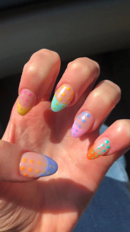 Nail Ideas Minimalist Nails Kylie Nails Dots Nails Polka Dot Nails Kylie Jenner Nails Nail Designs