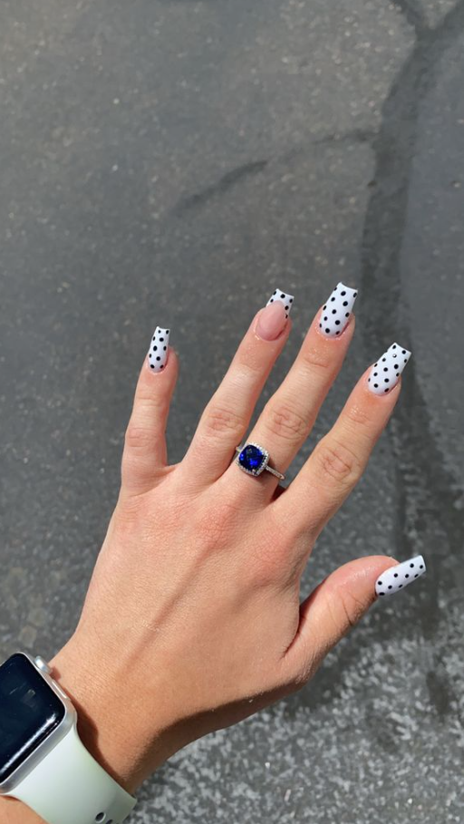 Polka Dot Nails Polka Dot Nail Designs Dots Nails Dot Nail Designs Polka Dot Nail Art Dot Nail Art