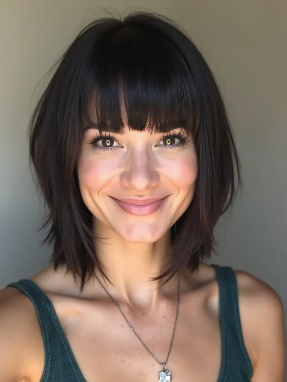 Pretty Medium Mom Haircuts Ideas Inspiration