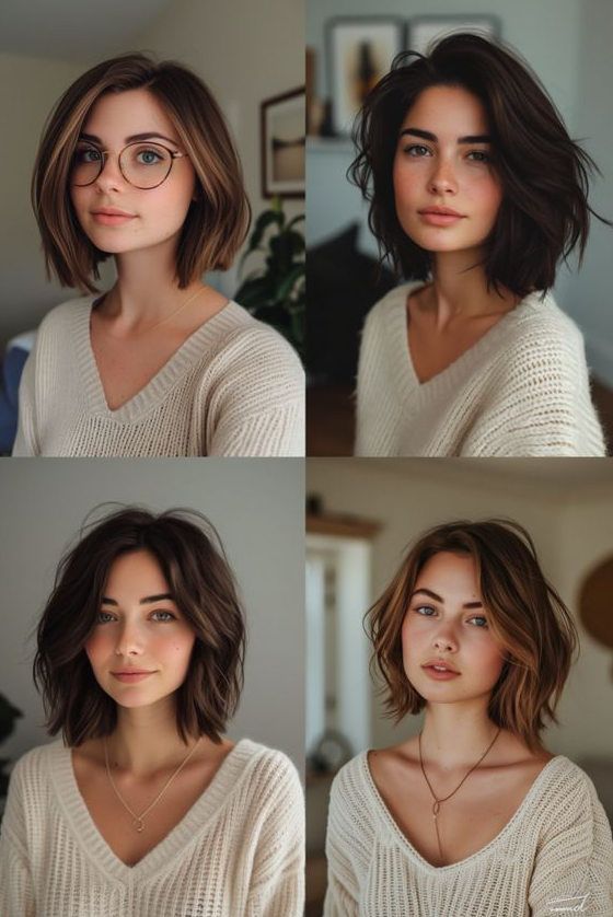 Short Wavy Bob Haircuts Trending In 2024 Shoulder Length Hair Cuts Bob Hairstyles For Thick Shoulder Length Bob Aircut Choppy Bob Hairstyles Thick Hair Styles Short Bob Hairstyles