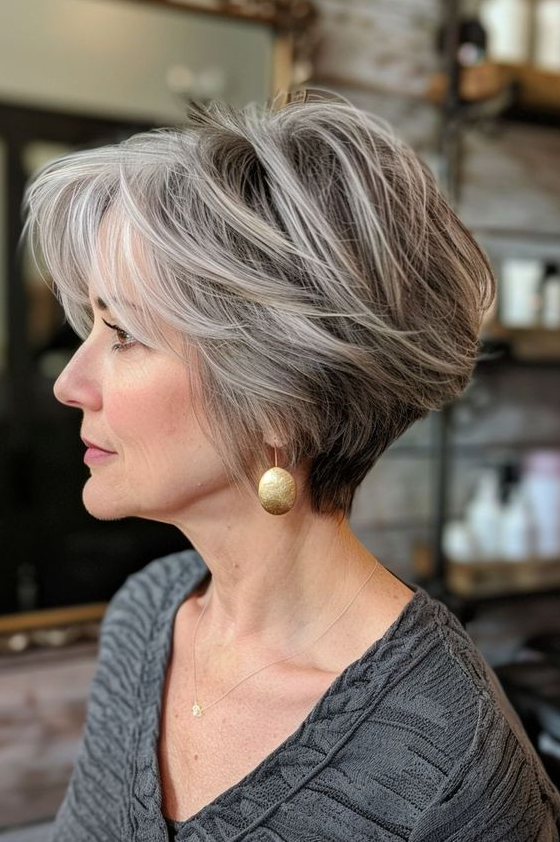 Sophisticated Hairstyles To Revitalize Thin Hair For Women Over 60 Short Hairstyles For Thick Hair Messy Short Hair Short Hair Cuts Hair Cuts Medium Hair Styles For Women