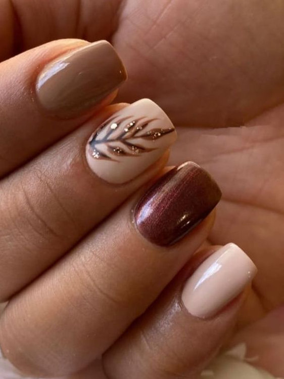 Thanksgiving Nail Designs For Your Perfect Fall Manicure Fall Gel Nails Thanksgiving Nail Designs Nail Art Thankgiving Nails Winter Nails Gel Nails