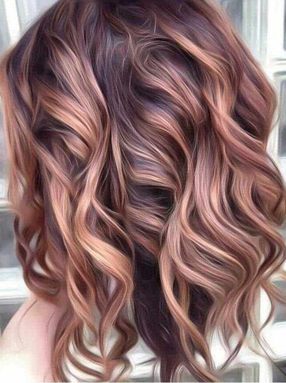 The Hottest Trendy Hair Colors For 2024 Spring Hair Color Hair Color Highlights Brunette Hair Color Winter Hair Color Gorgeous Hair Color Hair Color Rose Gold