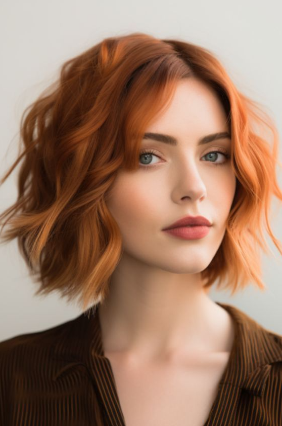 Top Haircut Ideas For Wavy Hair In 2024 Short Copper Hair Short Red Hair Thick Hair Styles Short Hair Styles Wavy Bob Haircuts Red Bob Hair